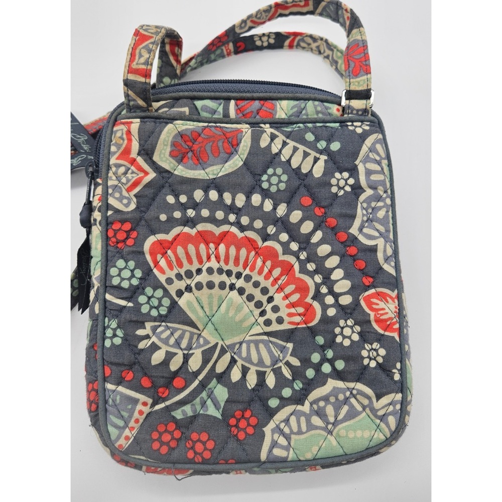 Vera Bradley Crossbody Bag Purse Quilted Floral Pattern Travel Bag - Picture 10 of 14